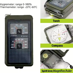 10 in 1 Multifunction Compass Shockproof Hiking Navigation Compass for Hiking Camping Climbing Exploring Outdoor Activities - Product Image 4