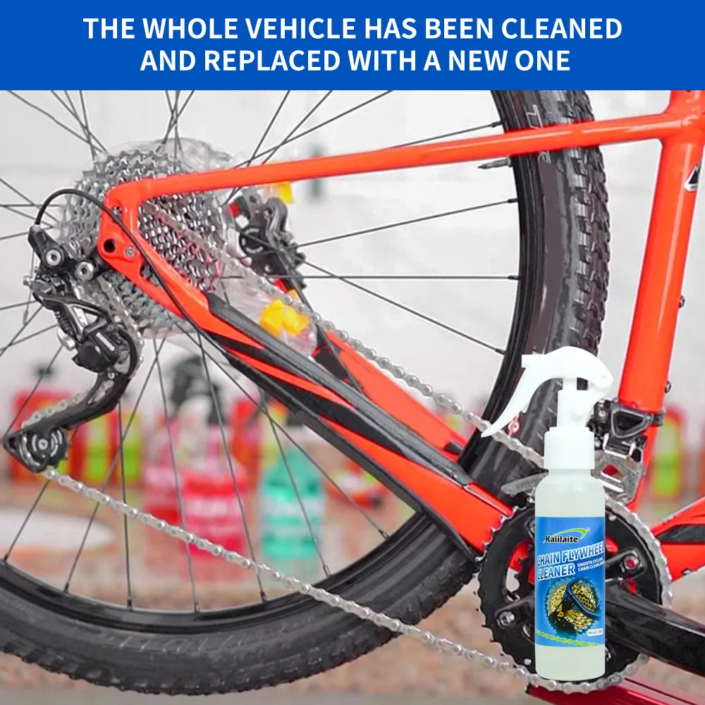 Décapant de chaîne de vélo professionnel 10 minutes de nettoyage en profondeur Application simple Technologie d'emballage de levage Nettoyant de rinçage par goutte