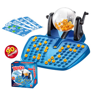 Oyuncak BinGo piyango makinesi Bingo oyunu el krank şanslı oyun çocuk toplama interaktif simülasyon kurulu oyunu
