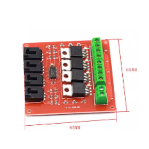Dört kanal 4 rota MOSFET düğmesi IRF540 V4.0 + MOSFET anahtarı + izolasyon güç + otobüs izolasyon + izolasyon güç modülü Arduino için