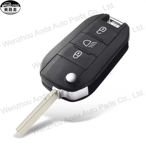 Di alta qualità Smart Car chiave a distanza 3 pulsanti pieghevole nero eco-friendly di plastica + metallo per <span class=keywords><strong>Citroen</strong></span> per - Product Image 5