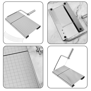 Thép không gỉ kim loại pho mát cắt có thể thay thế dây pho mát <span class=keywords><strong>Slicer</strong></span> với hội Đồng Quản Trị và đo lưới - Product Image 6