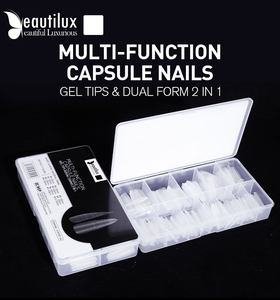 Beautilux Multi-Function Express Nails <strong>Tips</strong> With Auxiliary Lines 288pcs/box Coffin Shape Gel <strong>Tips</strong> &amp; Dual Forms 2 in 1 - Product Image 2