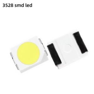 <span class=keywords><strong>3528</strong></span> SMD <span class=keywords><strong>LED</strong></span> Chip Màu trắng 6500K 3.5x2.8 mét 120deg Chùm tia góc 3V SMD Chip <span class=keywords><strong>Led</strong></span> Diode cho chiếu sáng trong nhà - Product Image 2