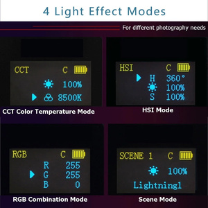 Sıcak satış P24C 2500-8500k ayarlanabilir renk sıcaklığı LED işık el RGB tam renkli kamera çekim ışığı için sony SLR - Product Image 5