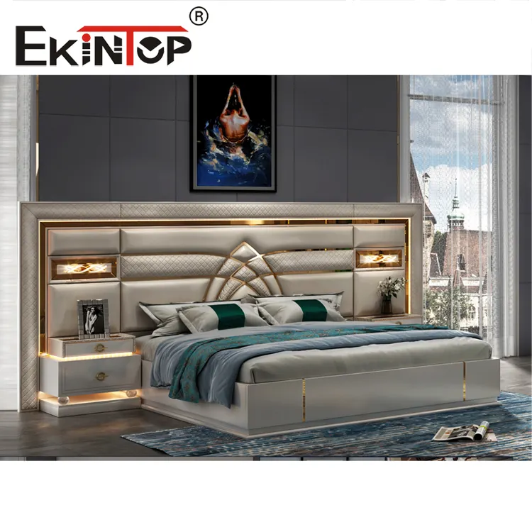 Ekintop luxury new design bedroom sets luxury king size royal bedroom set furniture