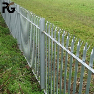 ซื้อรั้วเหล็ก Palisade รั้วเหล็กดัดและประตูรั้วเหล็กประเภทยุโรปเหล็กรั้ว Palisade สีดำสีเขียวเพื่อความปลอดภัย - Product Image 2