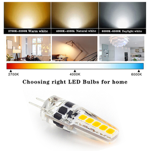 หลอดไฟ LED ทรงข้าวโพดหรี่แสงได้ใช้ G4 AC12-24V G4ฐานแบบขาสองจุดสำหรับไฟแนวนอนและหลอดไฟตกแต่งบ้าน - Product Image 2