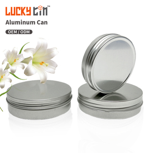 马口铁包装厂定制设计金属罐储物容器空小圆形铝罐带螺旋盖 - Product Image 1