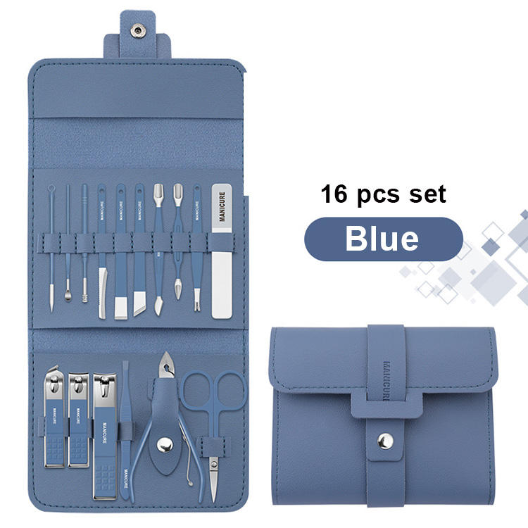 ชุด 16 ชิ้น--สีฟ้า