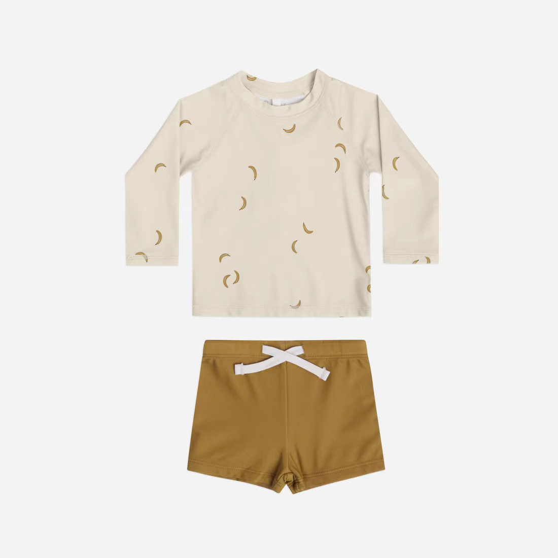 Maillot de bain deux pièces-beige-banane