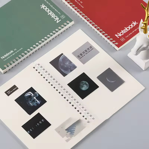 Biểu tượng tùy chỉnh undated rộng cai trị văn phòng giấy xoắn ốc bằng văn bản thành phần Lưu ý cuốn sách cho sinh viên máy tính xách tay - Product Image 3