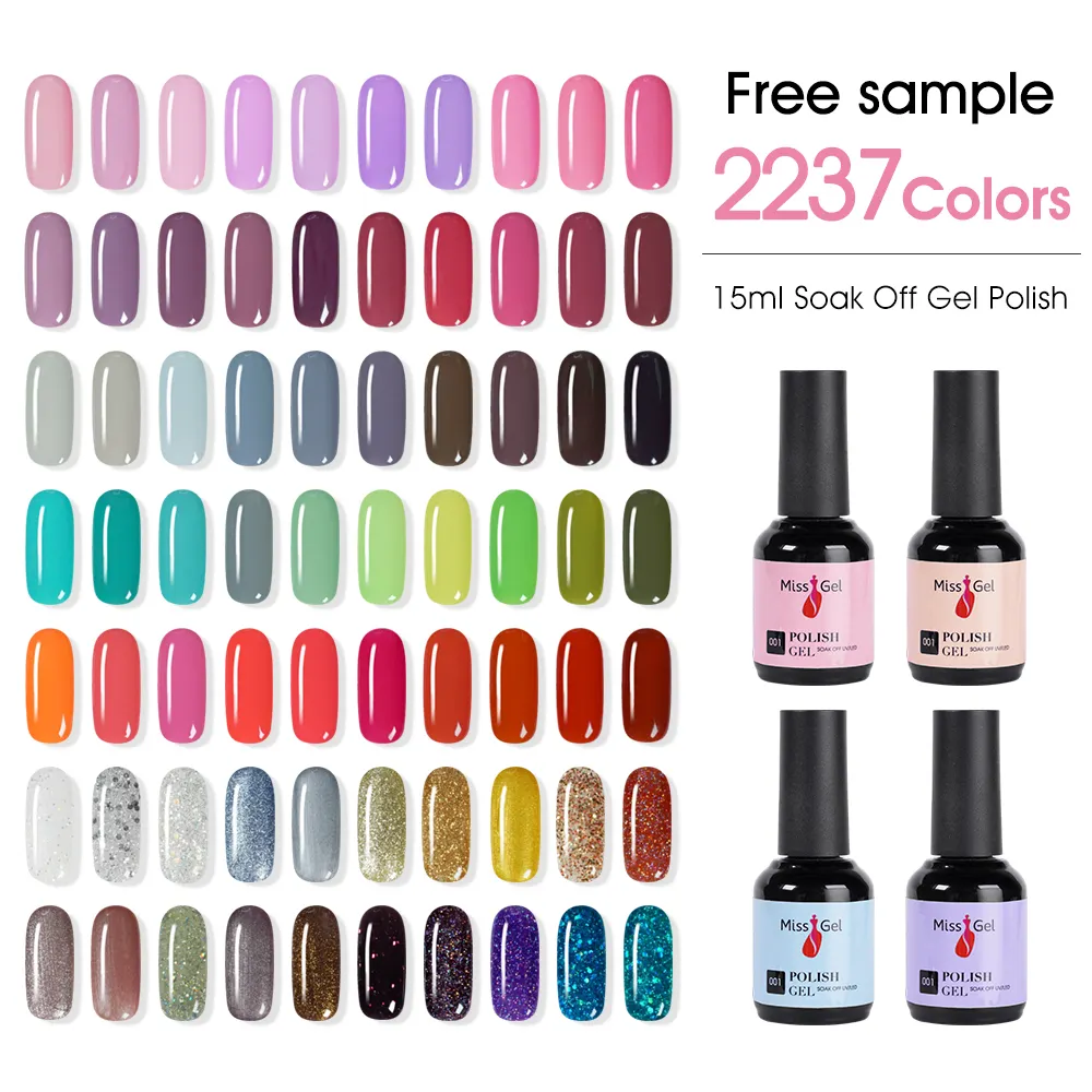 Missgel 2237 Cores Mergulhe Off Suprimentos de Unhas Profissionais Logotipo Personalizado Muito Bom Crie Sua Própria Marca UV Nail Gel Polish