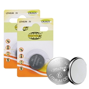 批发rohs CR2025 <span class=keywords><strong>3v</strong></span>纽扣电池<span class=keywords><strong>3v</strong></span>锂<span class=keywords><strong>cr</strong></span> <span class=keywords><strong>2025</strong></span>锰3伏cr2025电池