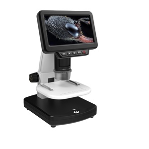 Microscopio Digital con pantalla LCD HD de 5 pulgadas, Lupa Electrónica, microscopio de vídeo Monocular con alta resolución - Product Image 1