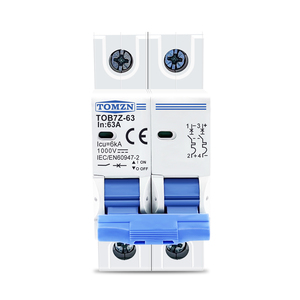 Disyuntor en miniatura para sistema PV, TOB7Z-1000V DC 1000V <span class=keywords><strong>2P</strong></span> 10A 16A 20A 25A 32A 40A 63A - Product Image 1