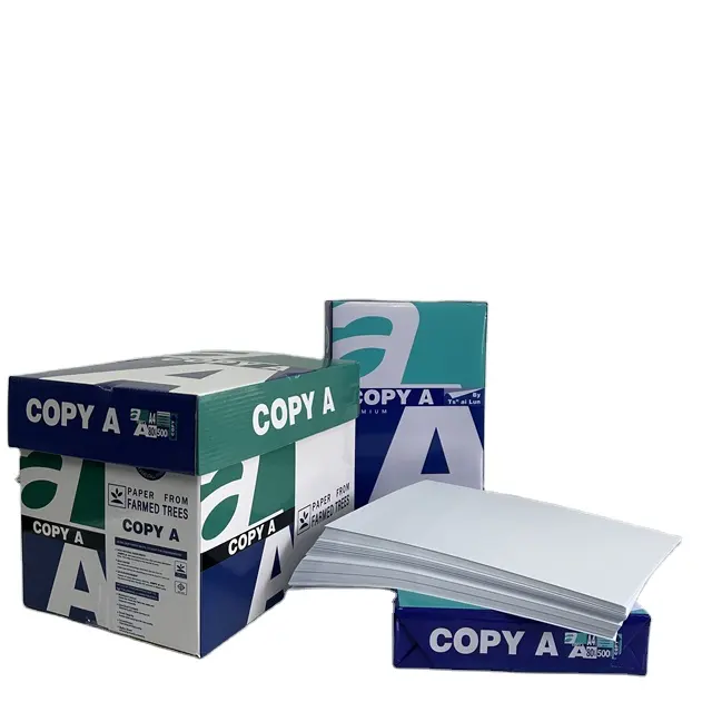 Produttori 70gsm 75gsm 80gsm Hard A4 copia carta stampa a legame bozza doppia stampante bianca carta copia ufficio