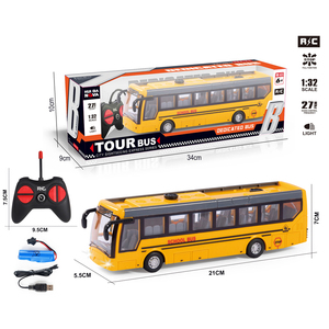 Wholesale Radio Remote Control Bus 1: 32 Scale 27mhz <strong>4ch</strong> Full Function <strong>RC</strong> <strong>Car</strong> Bus Toy School/Tour/City Bus with <strong>Lights</strong> - Product Image 2
