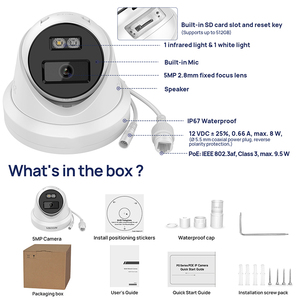 Vikylin 8MP 4K Colorvu 24/7 Đầy Đủ Màu Sắc Cơ Động Varifocal Mặt Thông Minh Chụp Tháp Pháo Mạng Máy Ảnh - Product Image 2