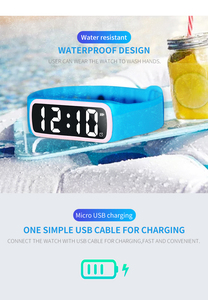 Đồng Hồ Báo Thức Âm Nhạc 8 Âm Thanh Có Thể Sạc Lại Đồng Hồ Thông Minh Theo Dõi Sức Khỏe Đếm Bước Chân Calo 3d - Product Image 5