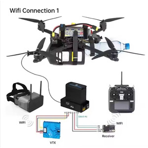 ชุดโมดูลเครื่องรับส่งสัญญาณภาพและวิดีโอไฟเบอร์ออปติก FPV 2-10กม. ระยะทางป้องกันการรบกวน - Product Image 1