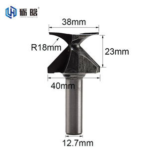 LIHAN Cabinets Router Bit 1/2 Milling <strong>Cutter</strong> Woodworking Carbide <strong>Cutter</strong> Head Circular <strong>Arc</strong> Bending for Wooden Doors - Product Image 2