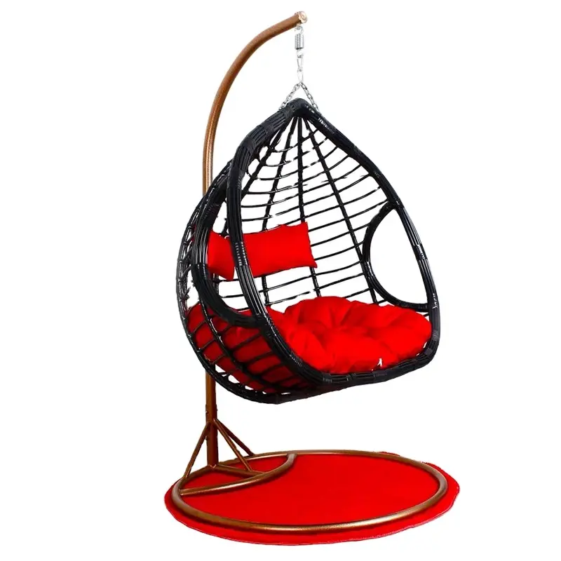 Hänge sessel Hänge korb Wicker Chair Indoor Swing Haushalts Schaukel stuhl CECL040 Geeignetes Freizeit leben