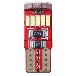 หลอดไฟ LED แบบโดมสำหรับ T10 CANbus 12V ไฟป้ายทะเบียนแบบเลี้ยวถอยหลังไม่มีข้อผิดพลาด3014 15SMD การกวาดล้าง - Product Image 1