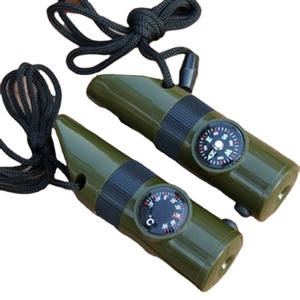 Pusula ve el feneri ile 7-in-1 çok fonksiyonlu kamp yürüyüş Survival acil düdük - Product Image 1