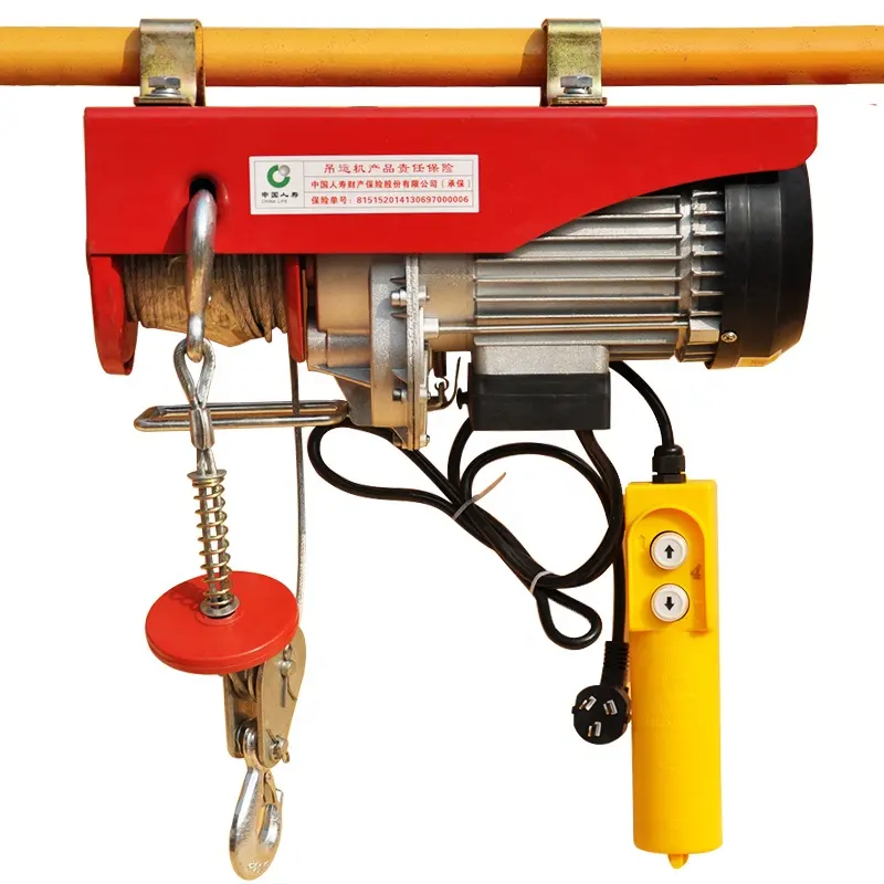 Fabbrica di vendita calda materiale di costruzione mini paranco elettrico a catena strumenti di sollevamento winch carico 100-1000 kg in magazzino