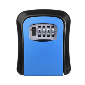 Cheapest Discount Full ABS Plastic Key Lock Box 4 Digits Combination Wall <strong>Mount</strong> Key Safe <strong>Hide</strong> Outside with Resettable Code - Product Image 6