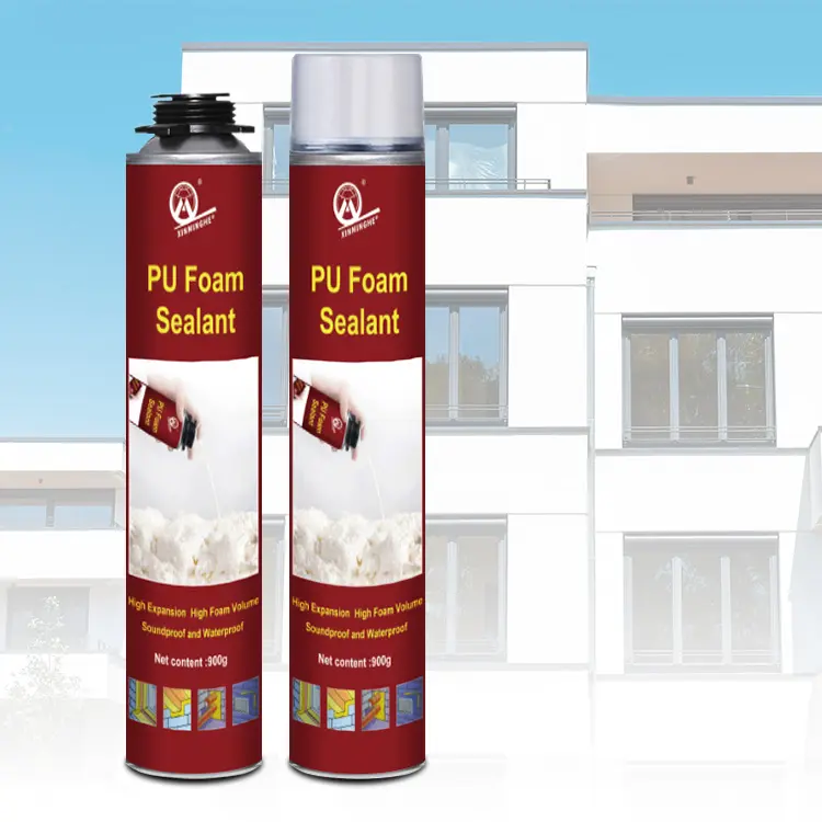 Produttori da 750ml Eco friendly per uso generale calafataggio fori irregolari porta finestra espandibile schiuma di poliuretano schiuma Spray