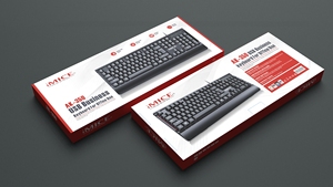 iMICE AK-320 Usb有线办公键盘，带标准104键、105键和薄膜风格 - Product Image 6