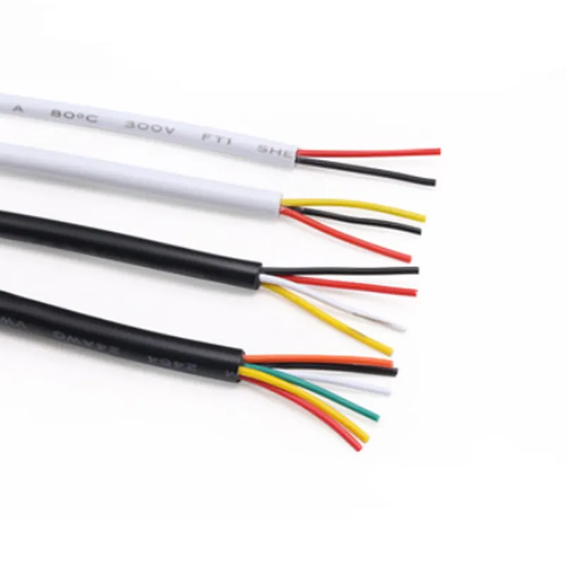 سلك كهربائي متعدد النوى سلك مجدول مرن نحاسي صلب UL2464 PVC 2 Core 24awg معزول