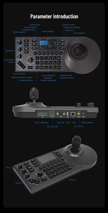 HOT Sales Tv Studio Equipment Broadcast Camera <strong>Controller</strong> 4D Usb Joystick IP Ptz <strong>Controller</strong> Joystick for SDI HD-MI Interface