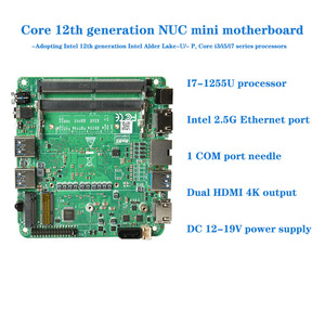 Высококачественная материнская плата 1235U 1355U с двумя сетевыми портами Type-C, промышленный робот-контроль, мини-офисная материнская плата NUC - Product Image 2