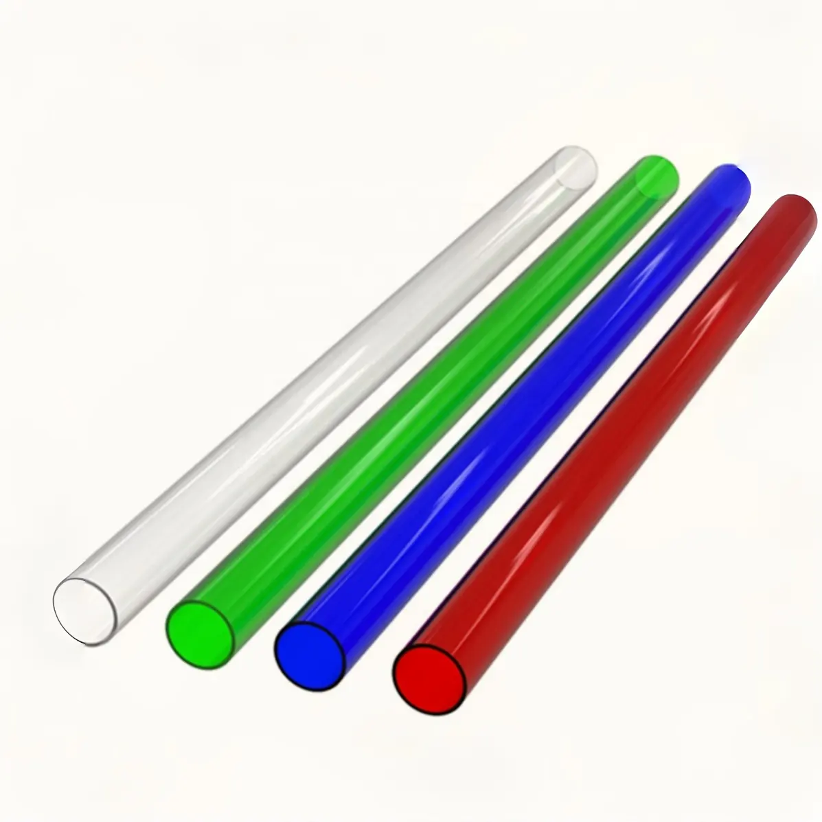 Xinkeda Acryl zuges chnitten orange rot grün blau gefärbte Acryl röhre durchsichtige Kunststoff röhre transparente Plexiglas röhre