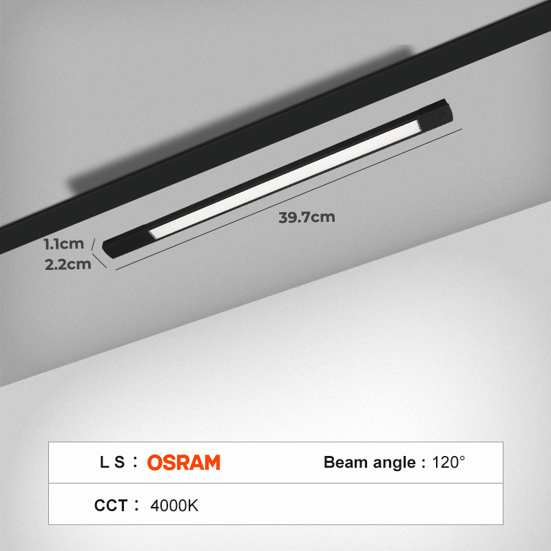 Gn/floodlight 397mm 10W สีดำ