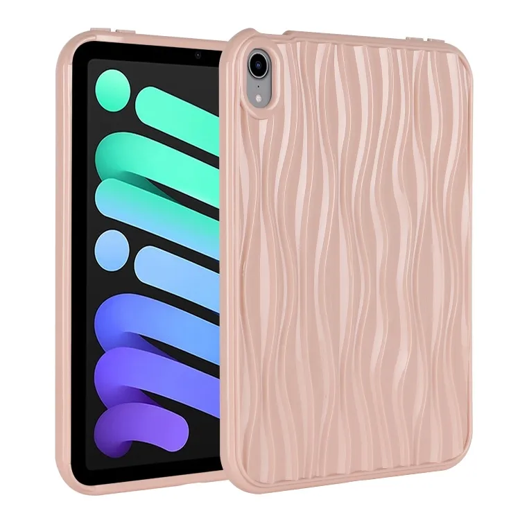 2024 nuovo popolare cuscinetto antiurto Cover protettiva per iPad mini 6 gelatina Color acqua Ripple TPU Tablet Case