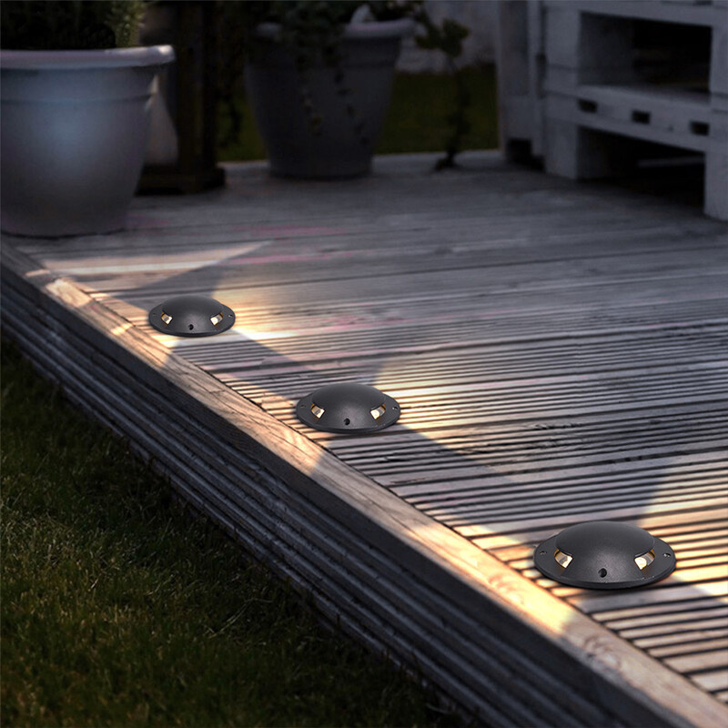 Lumière latérale transmettant la lampe enterrée encastrée LED lampadaire projecteur extérieur étanche projecteur