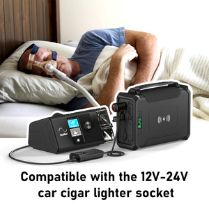 DC 12V 24V CPAP Cargador de coche Voltaje ajustable Adaptador de cargador de coche de uso generalizado con salida USB C USB A para dispositivos inteligentes de teléfono - Product Image 4