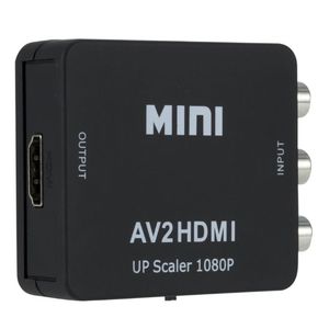 Convertidor de adaptador compuesto compatible con HD 1080P RCA AV a HDMI AV2HDMI Cable de audio y video Adaptador AV CVBS con cable USB