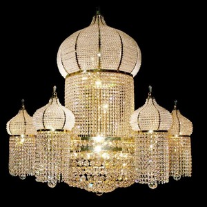 New Arabic Church Lighting Golden Plated Crystal <strong>Light</strong> for Mosque Chandelier Lighting - Product Image 1
