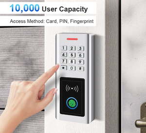 SF15 Smart Home Control de acceso de puerta a prueba de agua Tarjeta de proximidad de huellas dactilares Sistema de control de acceso de entrada de seguridad RFID con Wiegand - Product Image 2