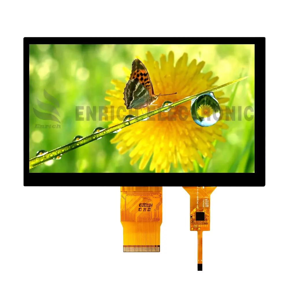 Layar TFT layar sentuh LCD TFT 7 inci, resolusi tinggi 1024x600