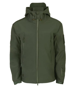 Giacca Softshell OEM all'ingrosso da uomo giacche da trekking in pile termico con cappuccio antivento all'aperto - Product Image 1