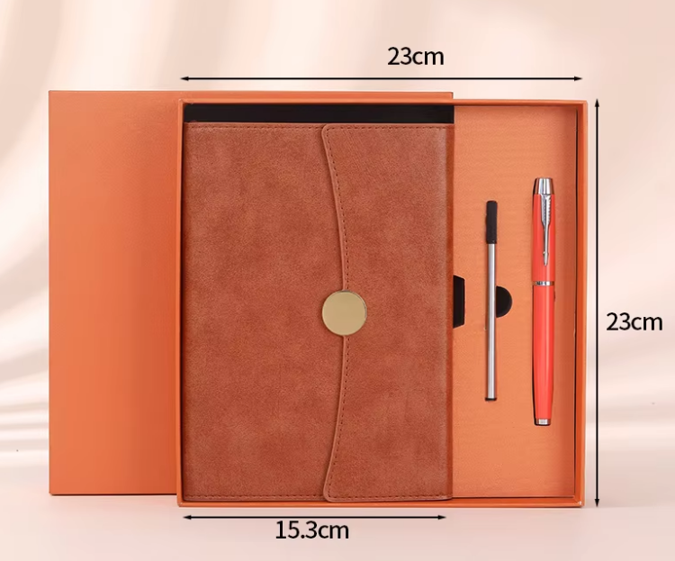 Conjunto de caja de regalo marrón