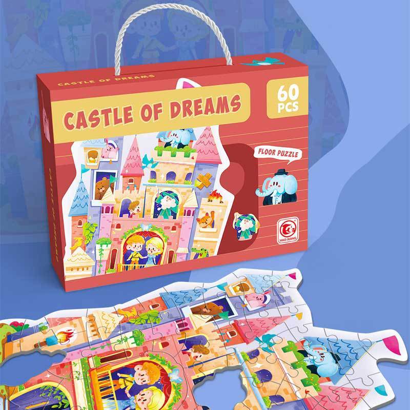Puzzle sagomato - 60 pezzi - Castello da sogno