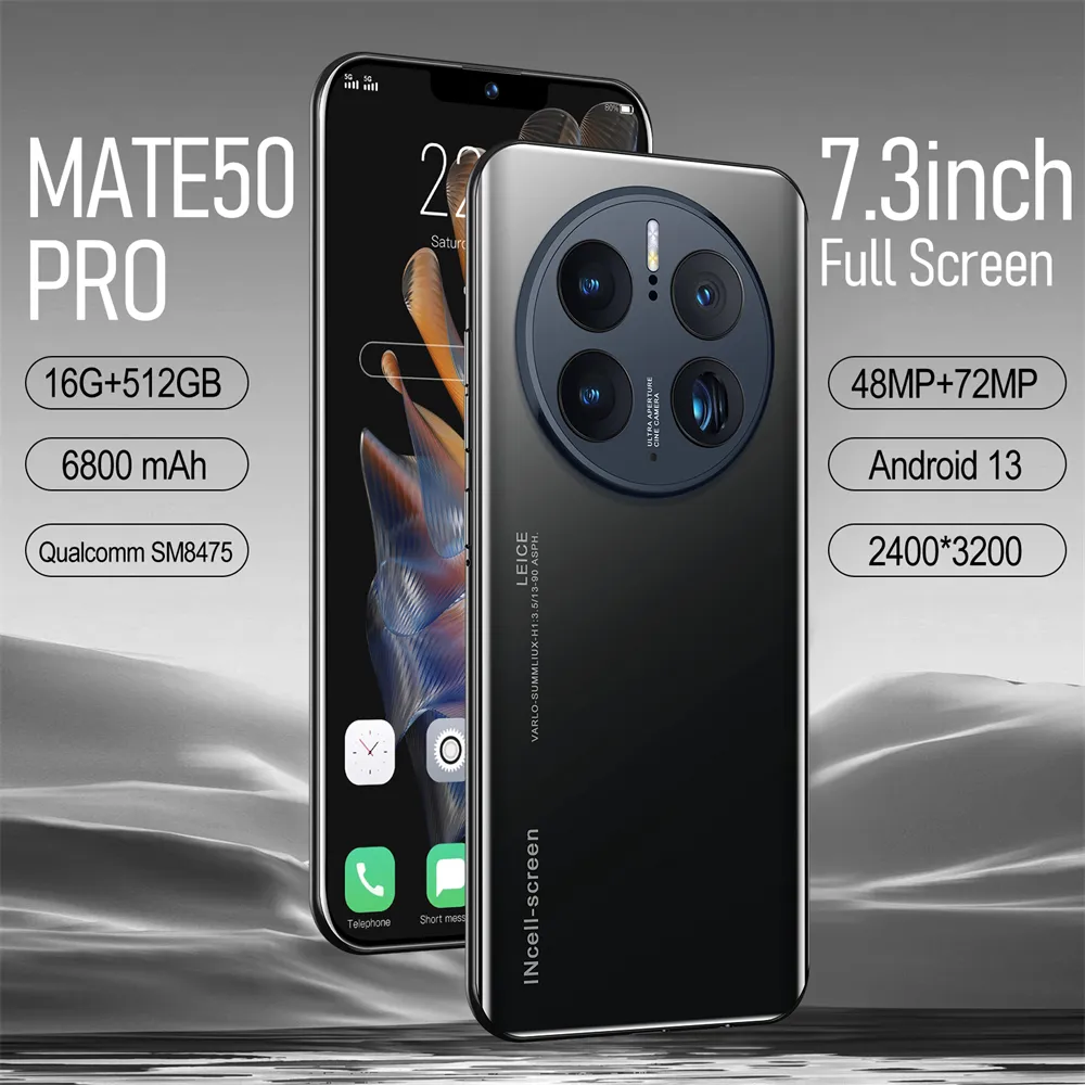 Mate50 Clear 12 Pro Flip Met Toetsenbord Real Madrid Telefoonhoesje Itel 2160 Mobiele Telefoons