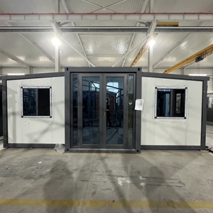 Yalıtımlı prefabrik katlanır gemi hazır 3-in-1 genişletilebilir konteyner ev fransa için tuvalet ile prefabrik çelik ev - Product Image 5